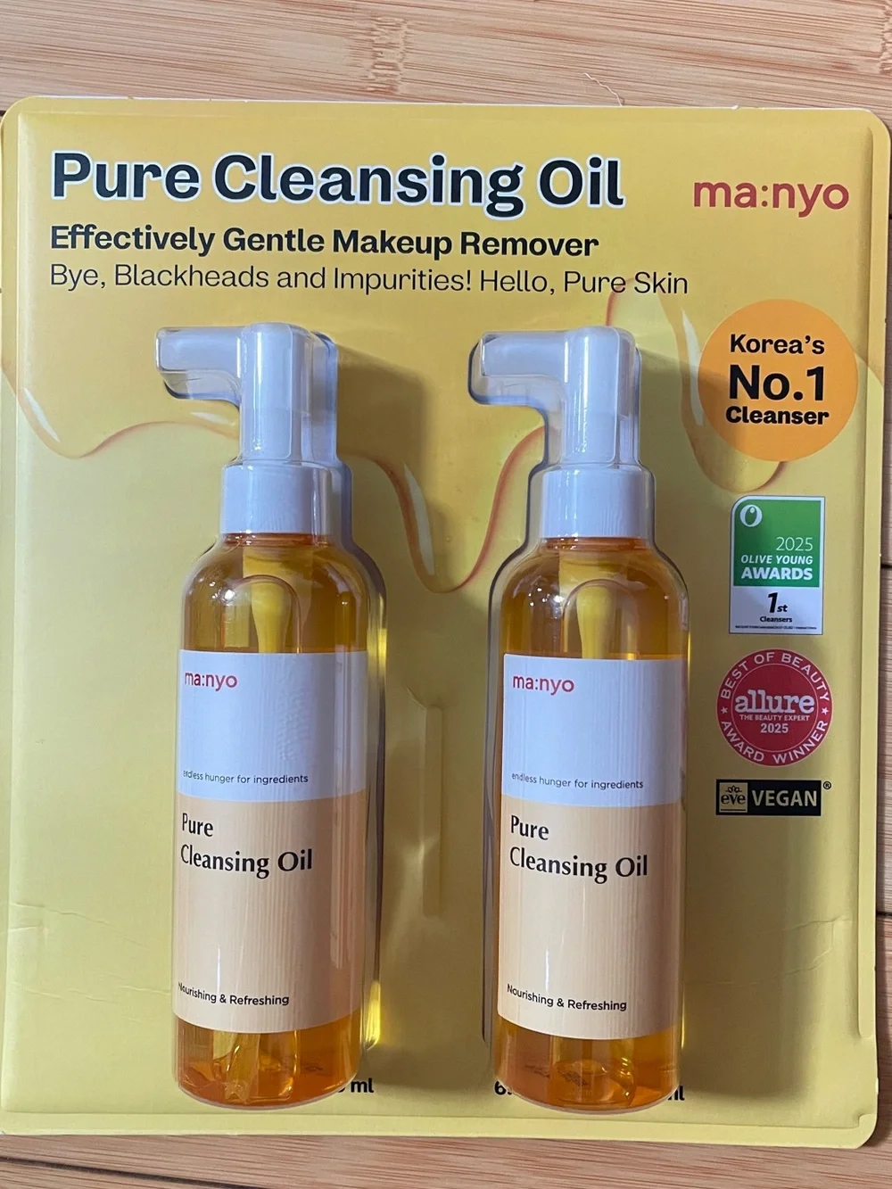 Pure Cleansing Oil – Nourishing Yellow Makeup Remover (2-Pack)